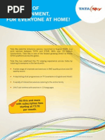 Tata Sky E-Brochure