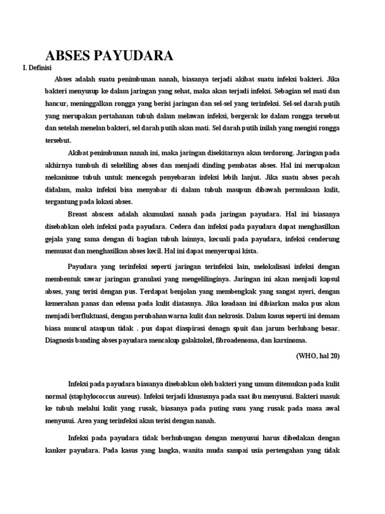 Penanganan Abses Payudara dan Infeksi | PDF | Sains & Matematika