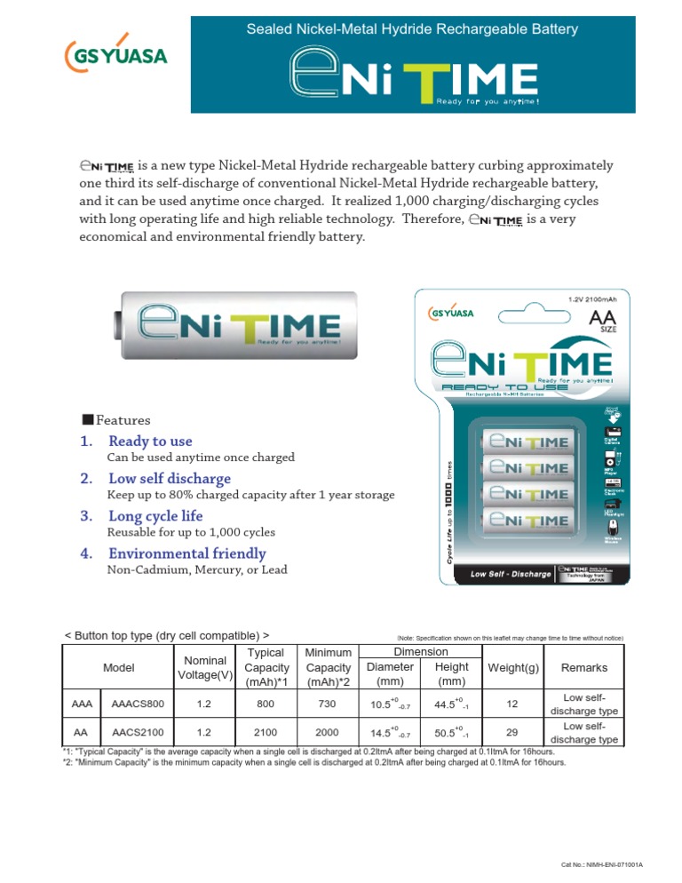 Eco-Friendly Rechargeable Battery | PDF | Electrical Engineering ...