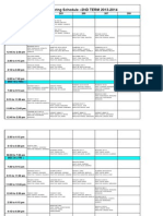 Final Examination and Proctoring Schedule 2ND TERM 2013-2014