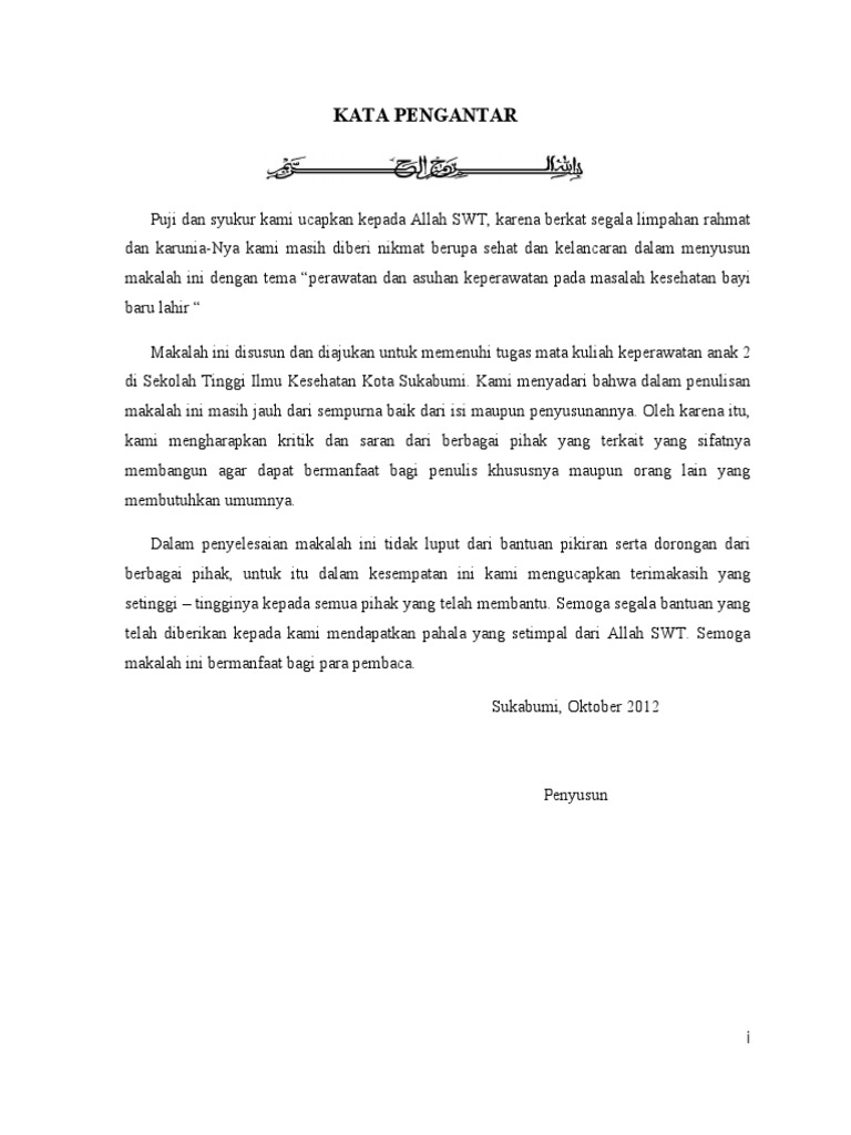 Kata Pengantar Makalah Kep Anak 2 Kelompok 2 Keganasan Dan Hiv
