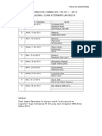 Draft Jadwal Remediasi 2011-2012