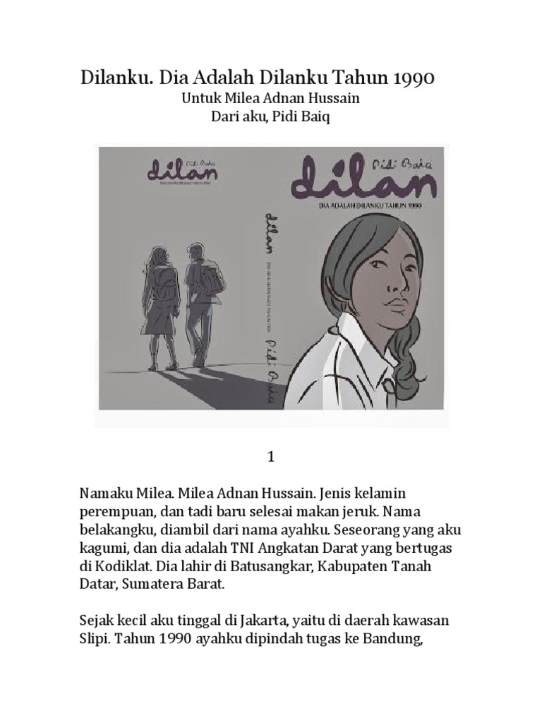 Dilanku Dia Adalah Dilanku Karya Pidibaiq 2013
