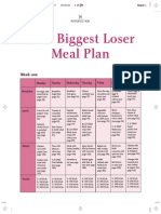 Your Biggest Loser Meal Plan: Week One