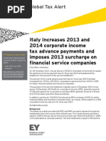 2013G_CM4021_Italy Increases 2013 and 2014 Corporate Income Tax Advance Payments