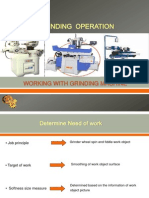 Working With Grinding Machine