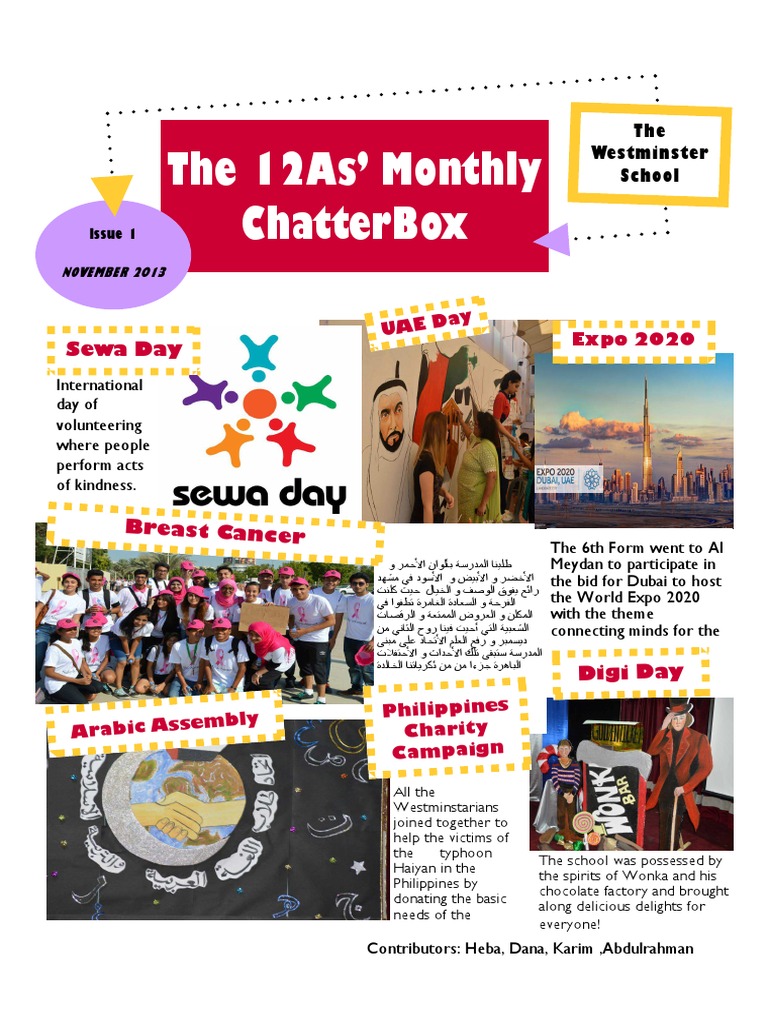 12A - Newsletter For The Month of November | PDF