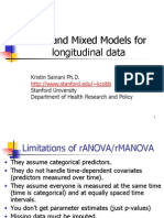 GEE and Mixed Models For Longitudinal Data