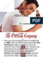 Marketing Plan FOR Coca-Cola: By:-Sampada Mhatre