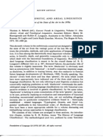 Birnbaum - Typological, Genetic, & Areal Linguistics (Review Article)