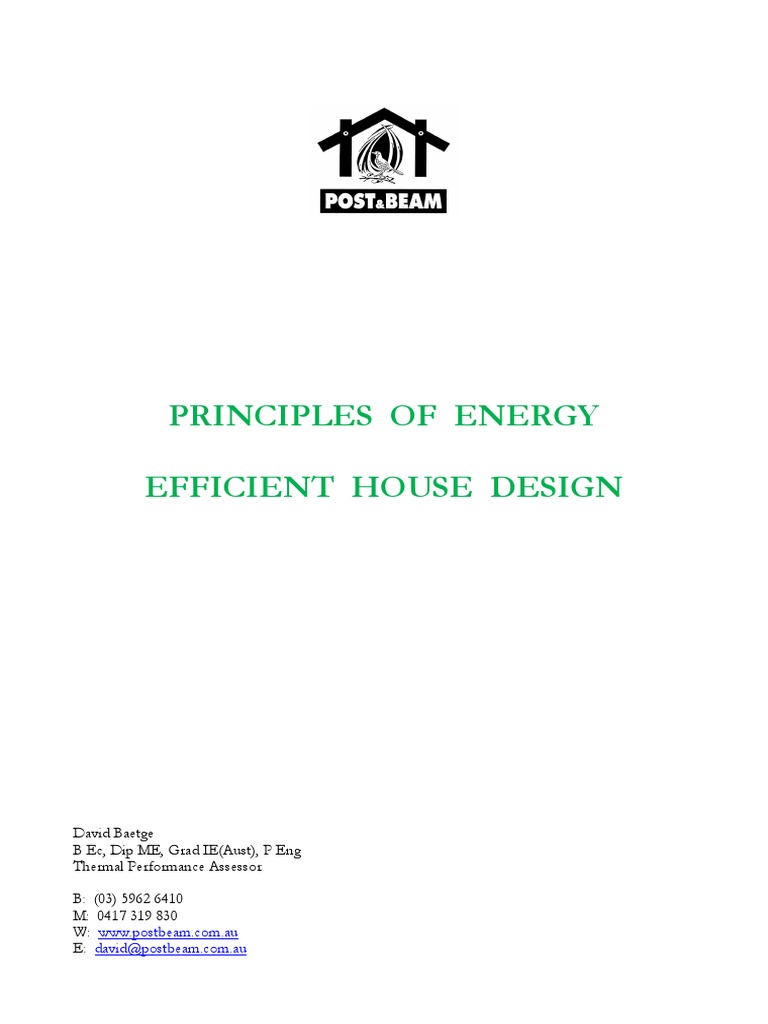 Principles of Passive House Design | PDF | Building Insulation ...