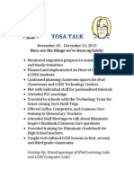 Tosa Talk Nov 13