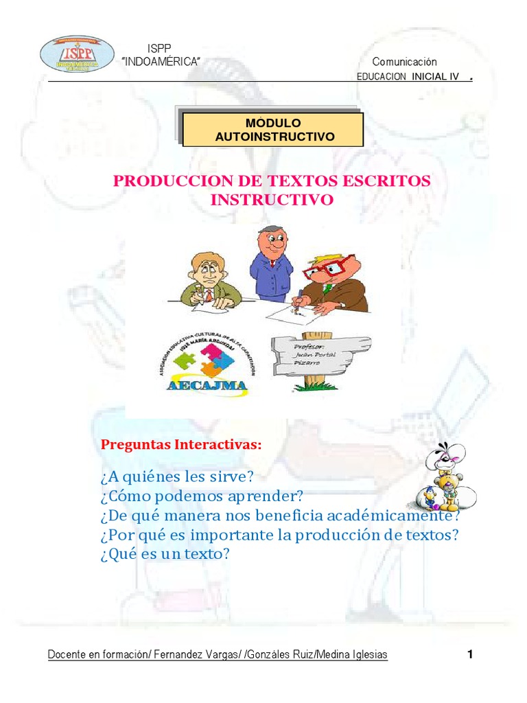 Textos Instructivos para Niños | PDF | Jardín de infancia | Comunicación