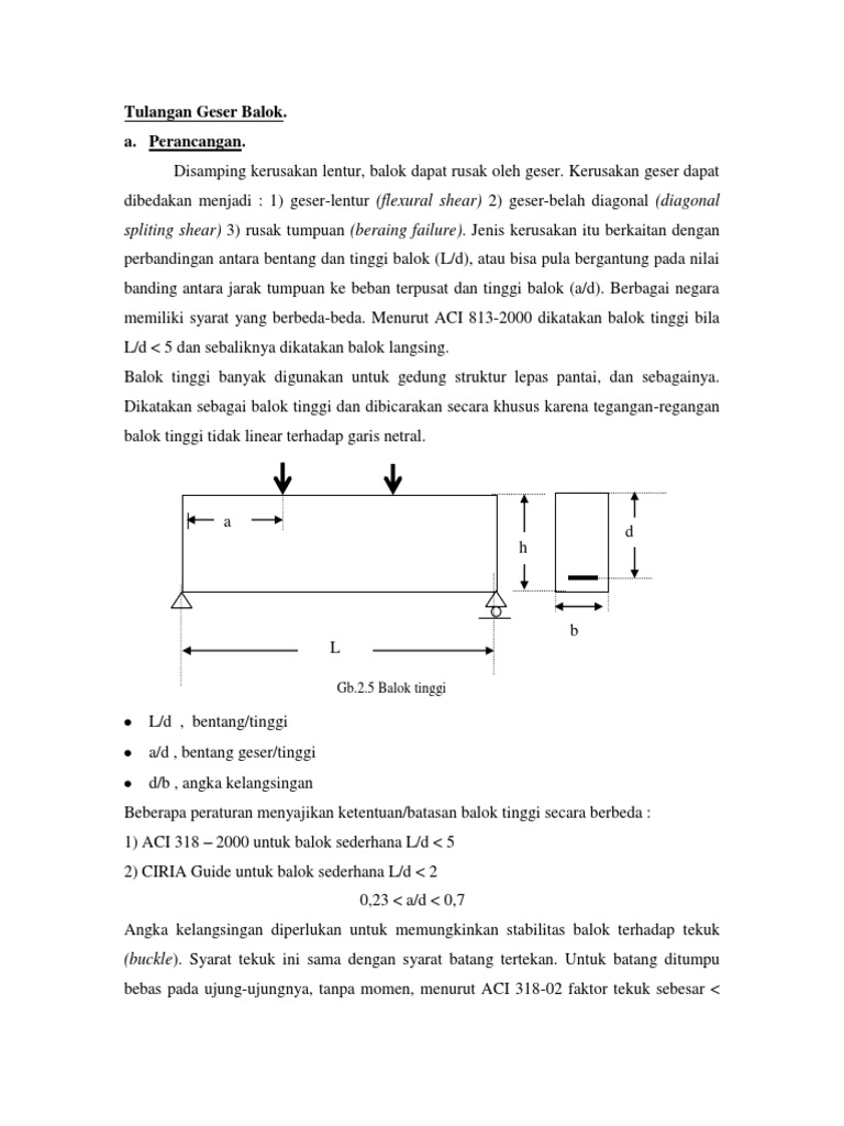 Tulangan Geser Balok
