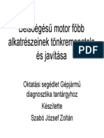 Belsőégésű Motor Főbb Alkatrészeinek Tönkremenetele És Javítása