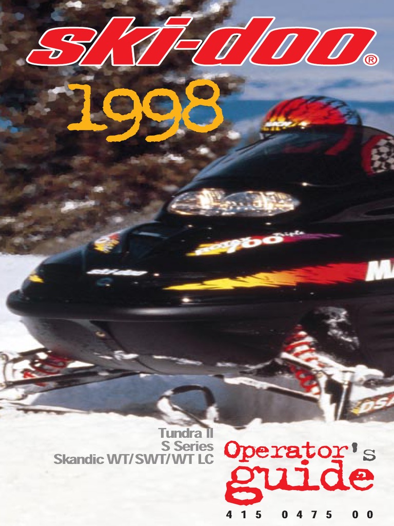 Skandic Manual - 1998 | PDF | Brake | Switch