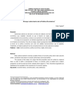 Ensayo Sobre Teoria de La Politica Economica