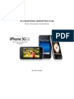 16520745 iPhone 3GS International Marketing Plan China