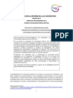 FEPUC - Elementos para La Reforma de La Ley Universitaria - Última Versión Aprobada