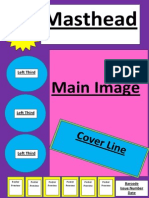 Planning Front Cover and Contents Page