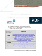 La Empresa, Planeacion y Organizacion