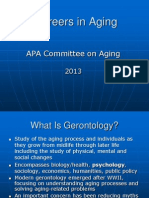 Careers in Aging: APA Committee On Aging