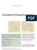 Calculating Pythagorean Triples
