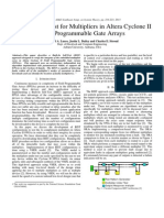 Built-In Self-Test for Multipliers in Altera Cyclone II
Field Programmable Gate Arrays