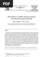 Download The impact of culture and governance on corporate social reporting by deva265 SN19169996 doc pdf