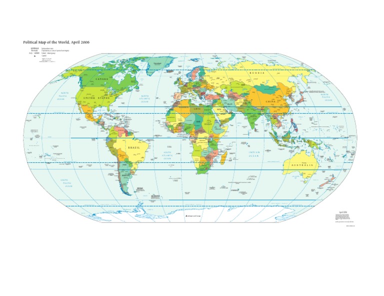 Maps of The World - Political World | PDF | Arctic Ocean | Coastal And ...