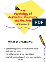 Psychology of Aesthetics, Creativity, and The Arts: APA Division 10