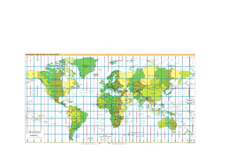 Maps of The World - Time Zones | PDF