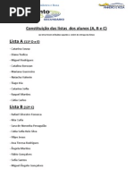 Escola Secundária de Pinheiro e Rosa, lista de alunos candidatos