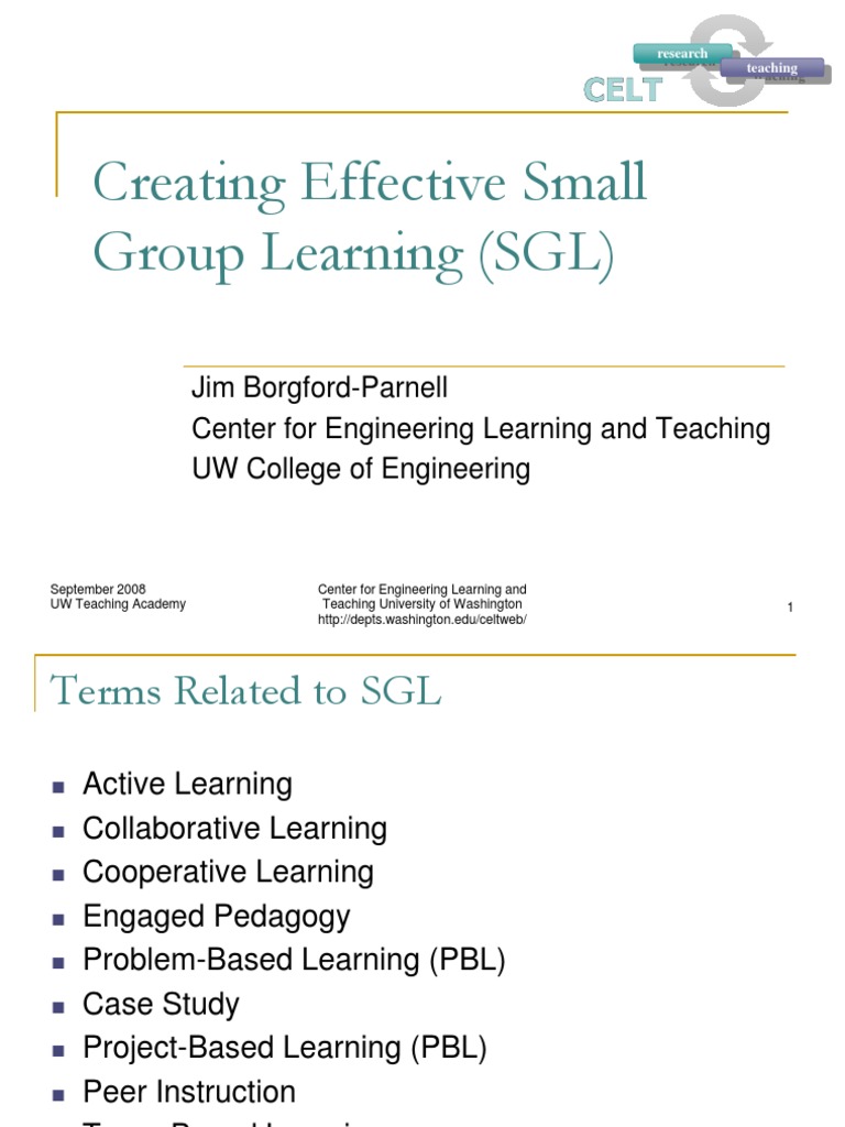 Effective Small Group Learning Strategies | PDF | Educational ...