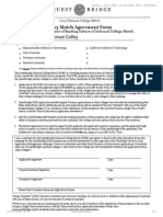 Questbridge Match Agreement Form