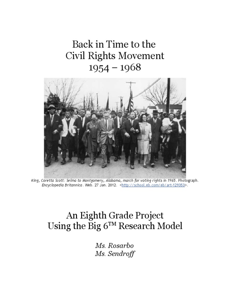 Civil Rights Movement Photo Journal Project | PDF | Reserved Word ...