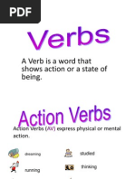 Verbs - Helping Linking Action