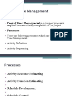 Project Time Management Is A Group of Processes Processes