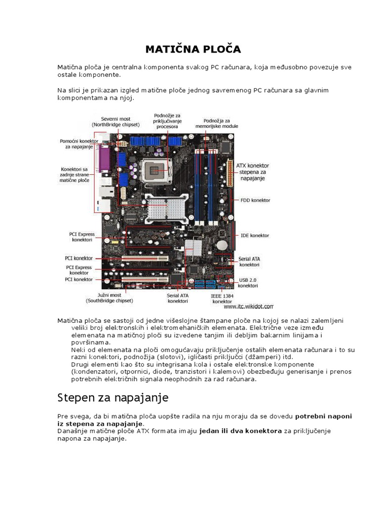 Matična Ploča | PDF