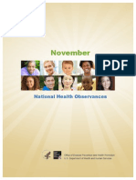 November: National Health Observances