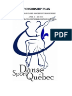 sponsorship plan -  canadian closed dancesport championship  2014 - en