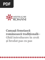 Ghid Introductiv in Croit Si Brodat Camasa Traditionala Romaneasca