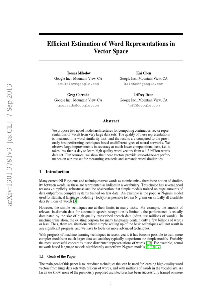 Word2Vec Model Architecture Insights | PDF | Artificial Neural Network ...