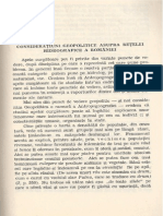 Consideratiuni Geopolitice Asupra Retelei Hidrografice A Romaniei