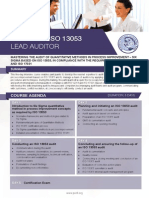 ISO 13053 Lead Auditor - Four Page Brochure