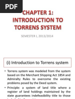 Chapter 1-Torrens System