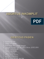 Abortus Inkomplit PPT Obgyn