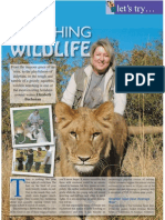 The Travel & Leisure Magazine Watching Wildlife Feature