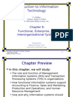 To Information Technology: Functional, Enterprise, and Interorganizational Systems