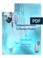 Communication Skills in Pharmacy Practice Communication Skills in Pharmacy Practice